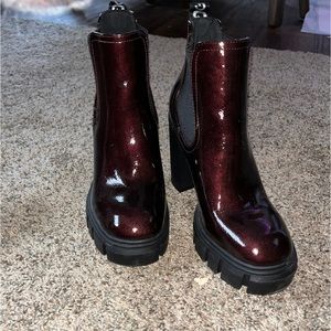 Lovely cherry red booties